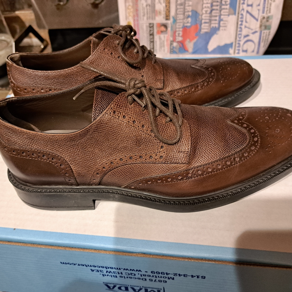 Tod's Dark Brown Men's Leather Derbys